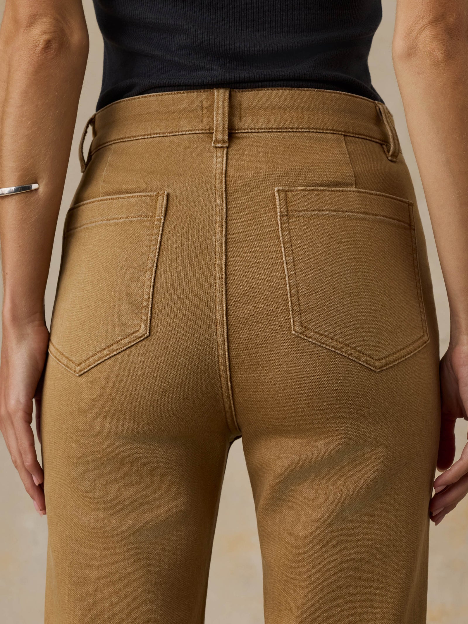 Stretch Terry Patch Pocket Pant - Elk Brown