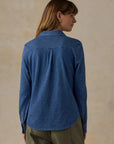 Sunwashed Knit Shirt - Medium Indigo Wash