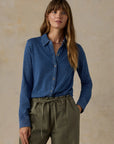 Sunwashed Knit Shirt - Medium Indigo Wash