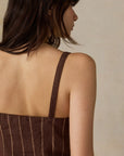 Sun Strider Linen Milo Vest - Harbor Line Stripe