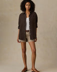 Laguna Linen Relaxed Shirt - Demitasse