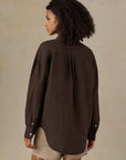 Laguna Linen Relaxed Shirt - Demitasse
