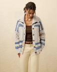 Highland Fairisle Cardigan - Lakeside Fairisle Snow