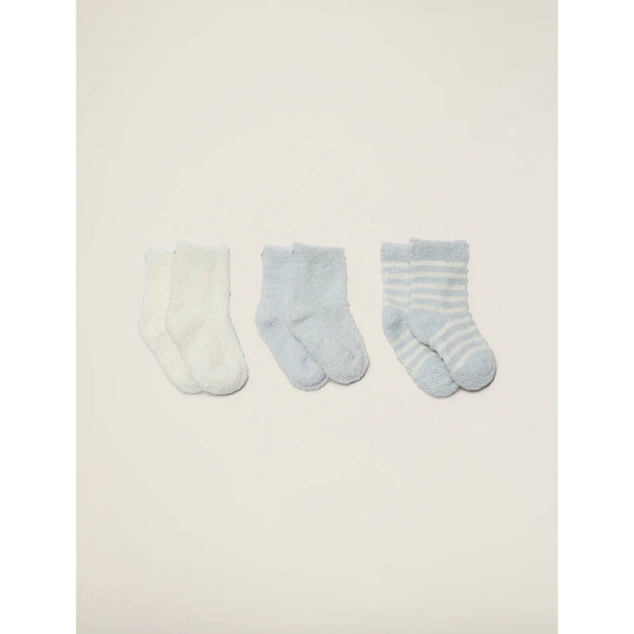 CozyChic Lite Infant Sock Set - Blue/Pearl