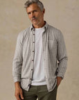 Coastline Knit Shirt - Sand Isle Check