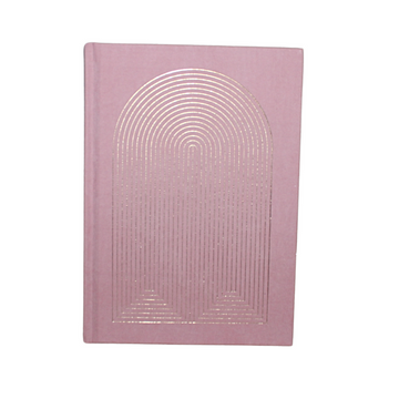 Metallic Suede Journal  - Radiant Rainbow Piink