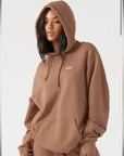 Empire Pullover Hoodie French Terry w/Logo - Terracotta