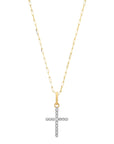 Pave Diamond Cross Necklace