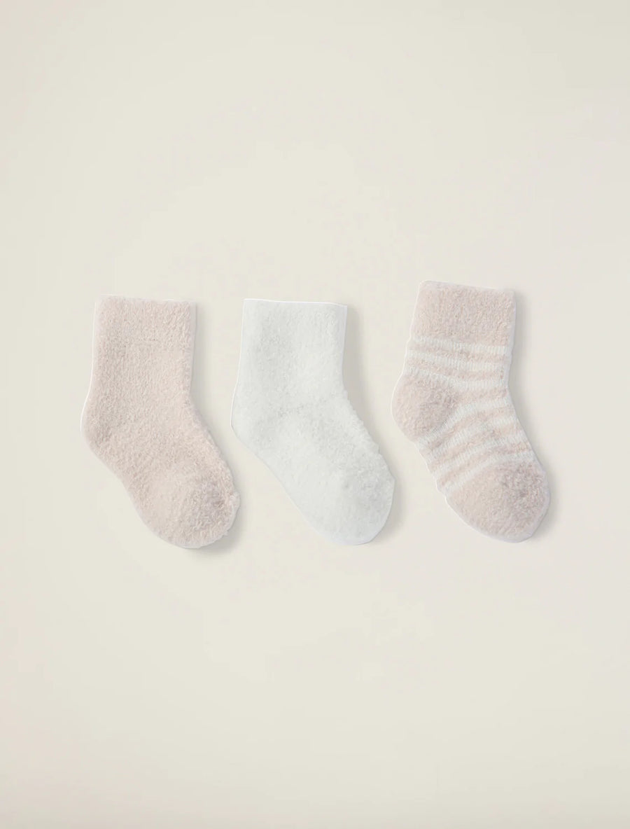 CozyChic Lite Infant Sock Set - Pink/Pearl