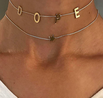 Block Custom Love Letter Necklace