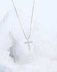 Diamond Cross with Box Chain