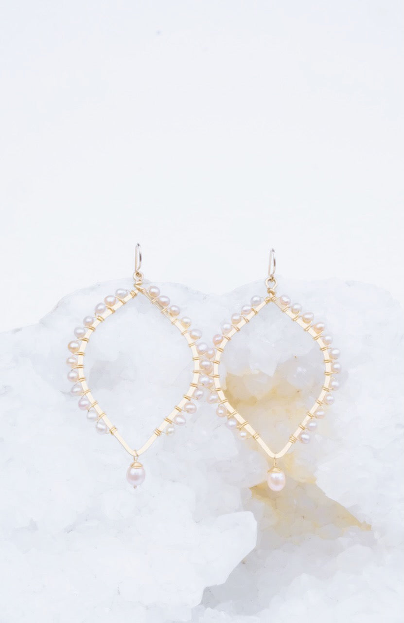 Pearl Chandelier Earrings