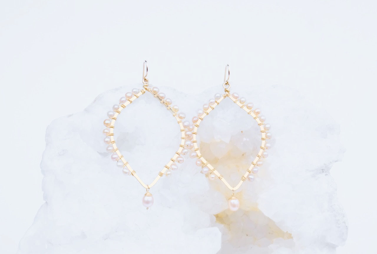 Pearl Chandelier Earrings