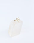 14k Gold Large Heart and Diamond Halo Ring