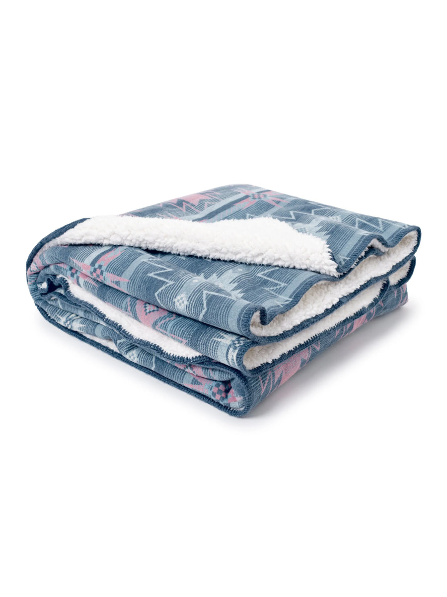 Sherpa Throw  Blanket - Pacific Morning Star