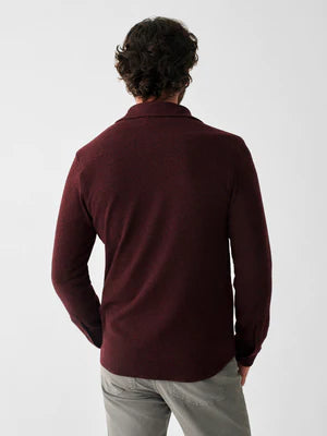 Legend Sweater Shirt - Burgundy Black Twill