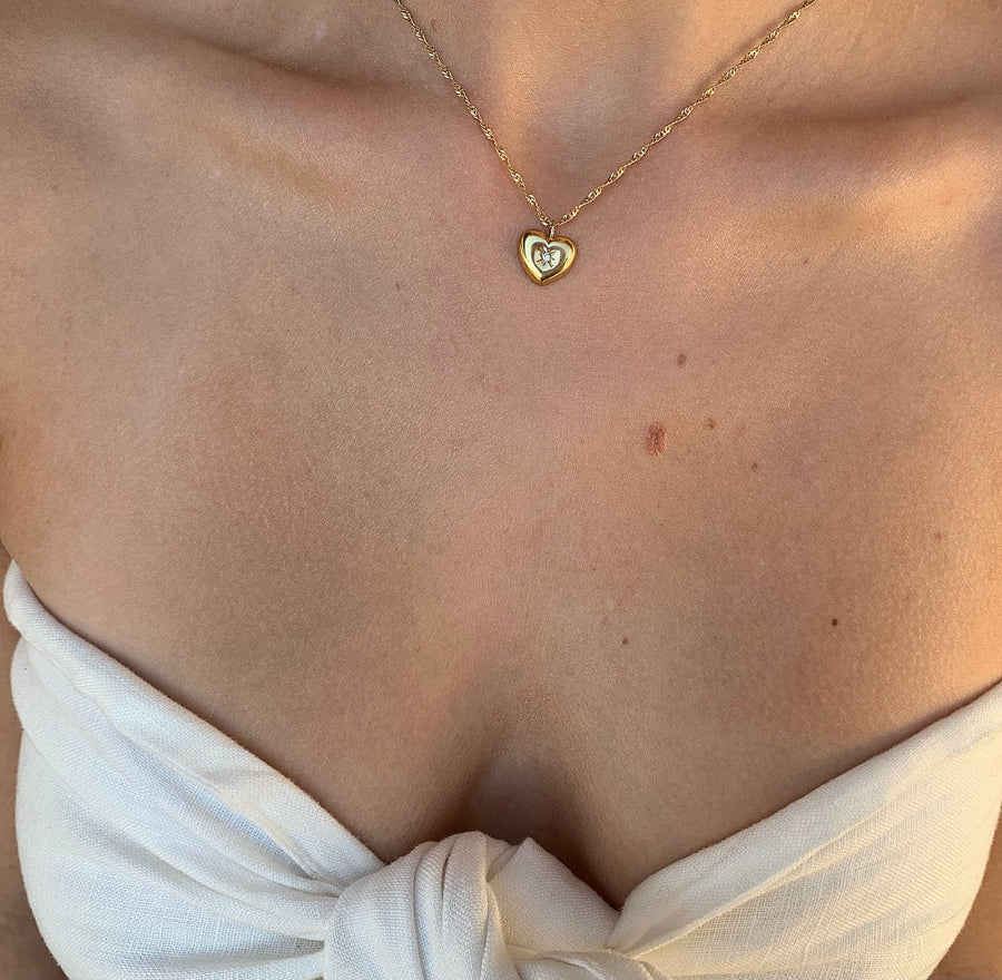 Charlotte Heart Starburts Necklace
