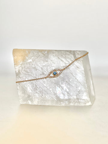 Sapphire Eye of Protection Bracelet