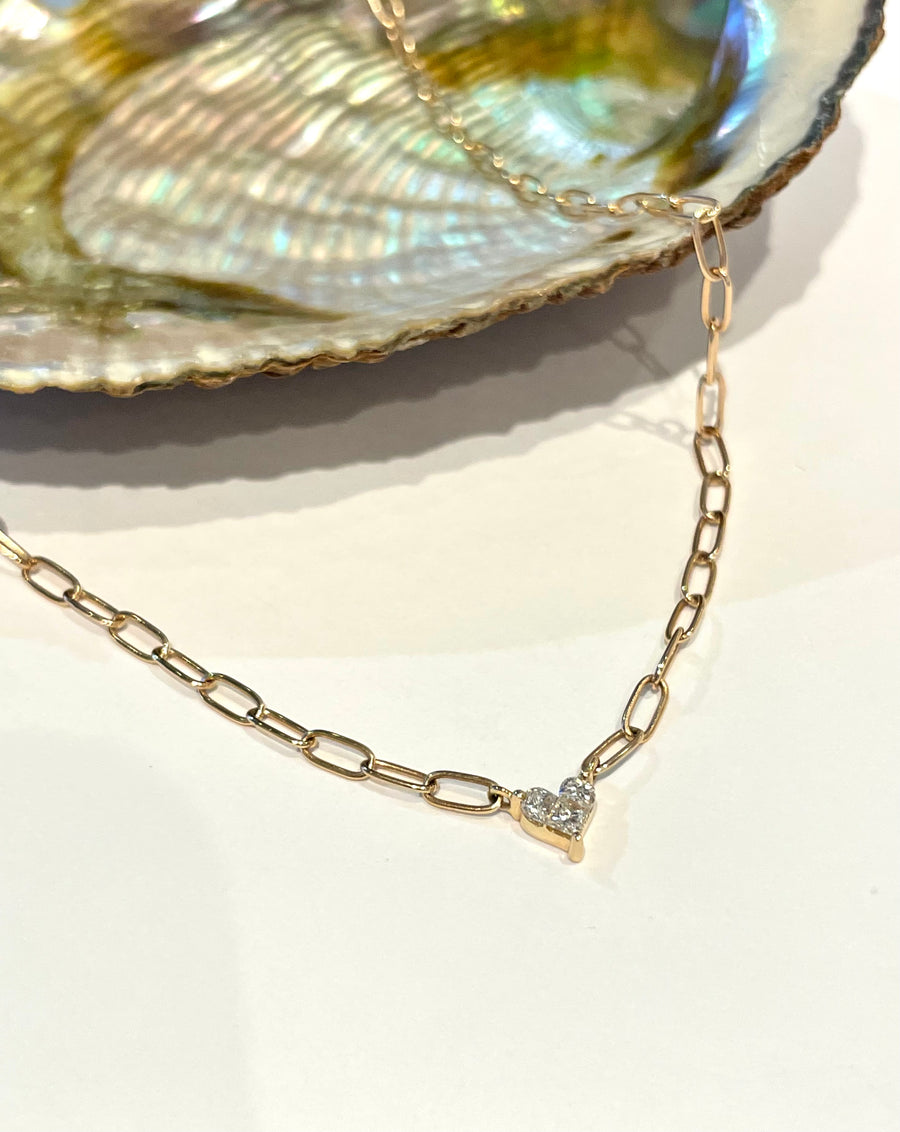 Diamond Heart Florence Necklace