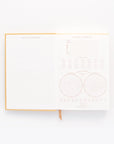 Hard Cover Suede Cloth Journal - Radiant Suns Block