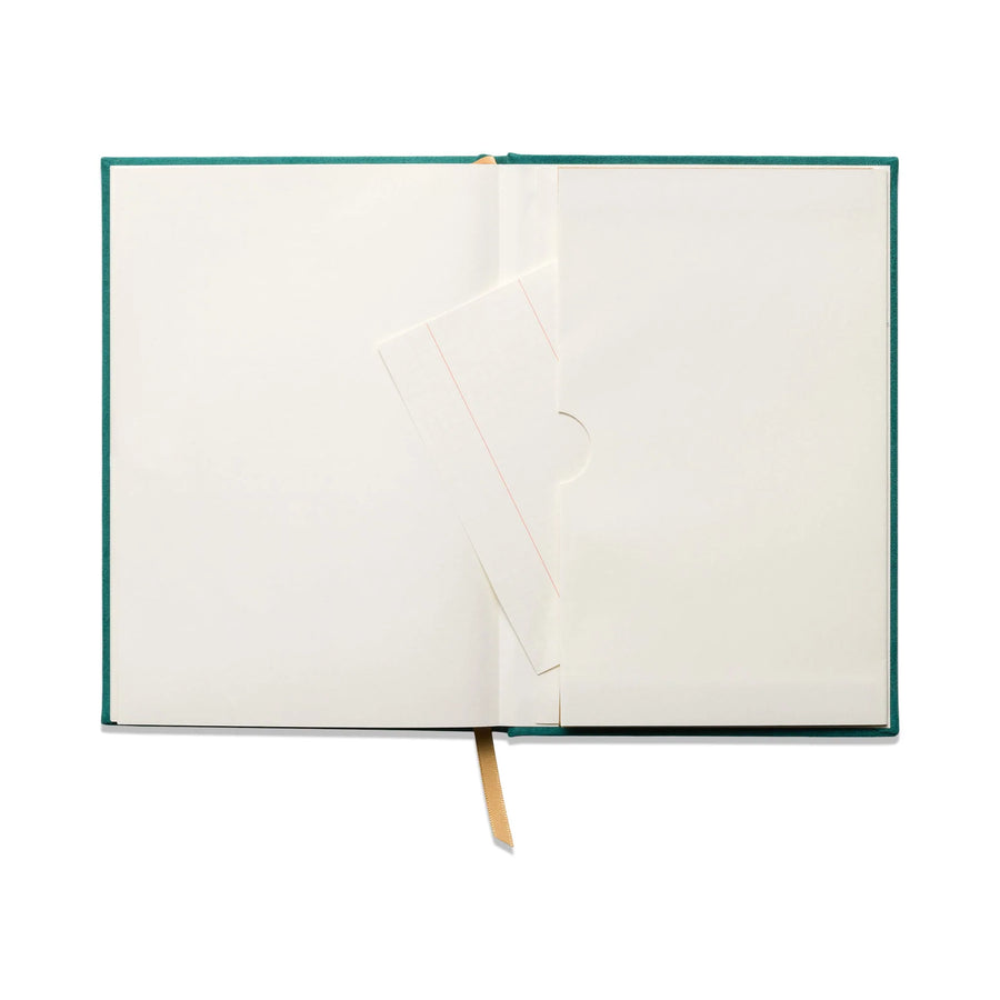 Hard Cover Suede Cloth Journal - Linear Boxes
