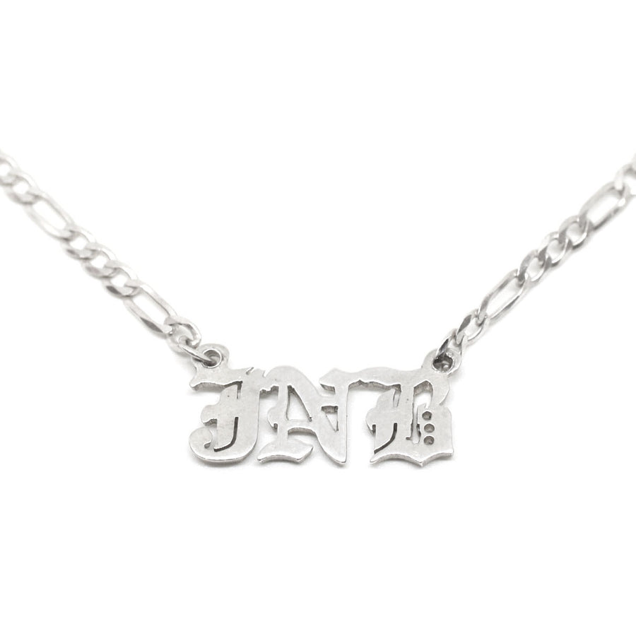 Goth Nameplate Necklace