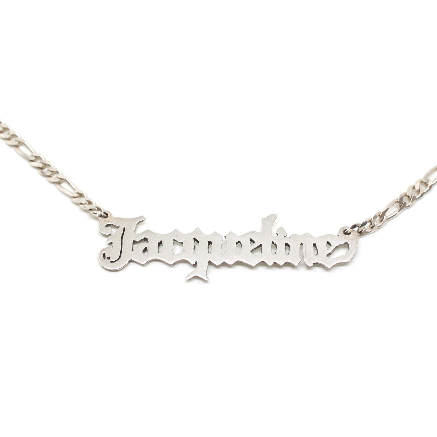 Goth Nameplate Necklace