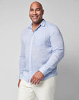 Laguna Linen Shirt - Light Blue Melange