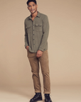 Legend Sweater Shirt - Olive Melange Twill