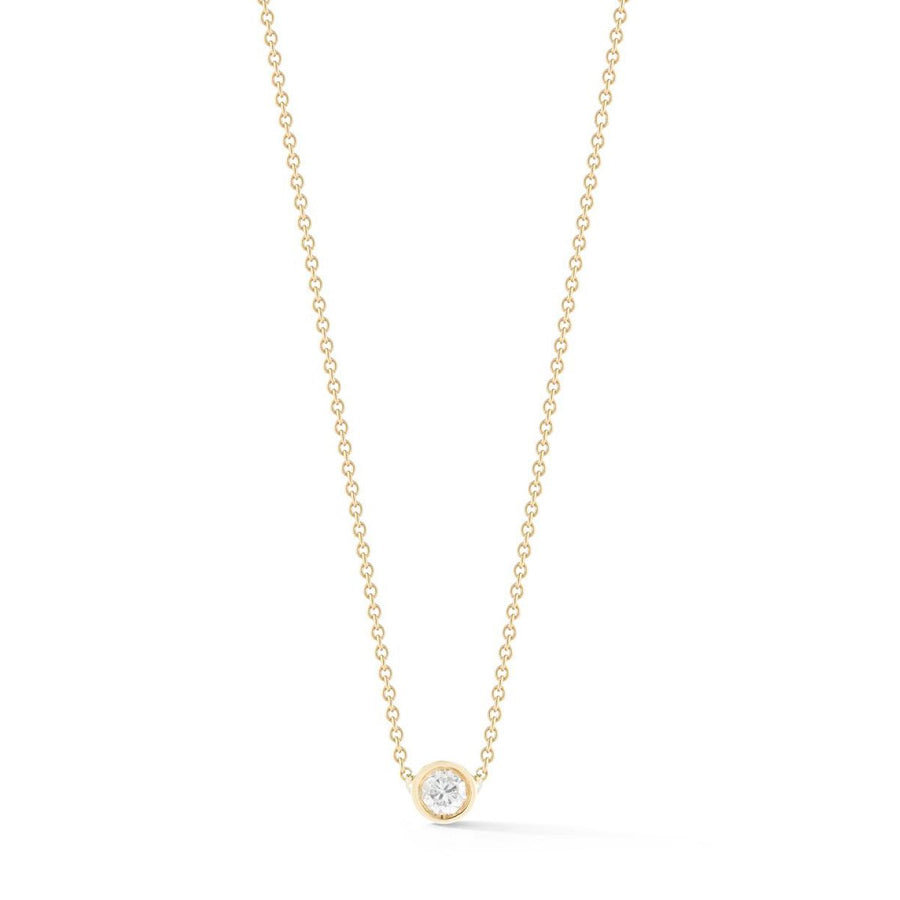 Dainty Diamond Bezel Necklace