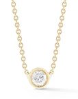Dainty Diamond Bezel Necklace